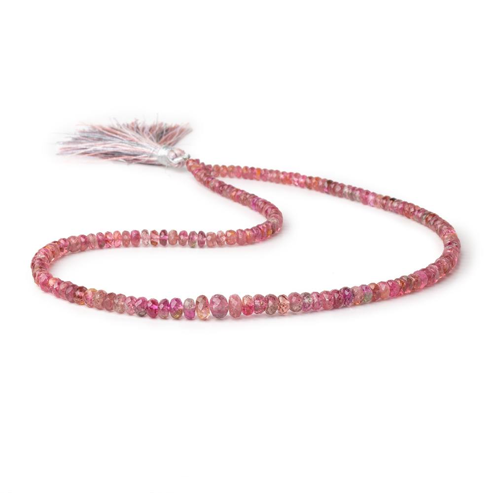3-6mm Multi Color Tourmaline Faceted Rondelle Beads 15 inch 157 pieces AA