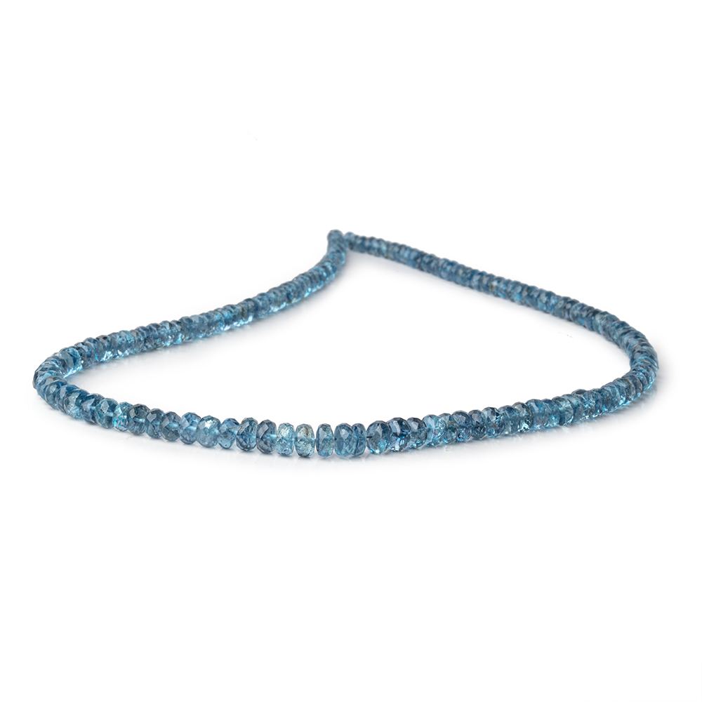 3-6mm Santa Maria Aquamarine Faceted Rondelles 16 inch 148 Beads AA