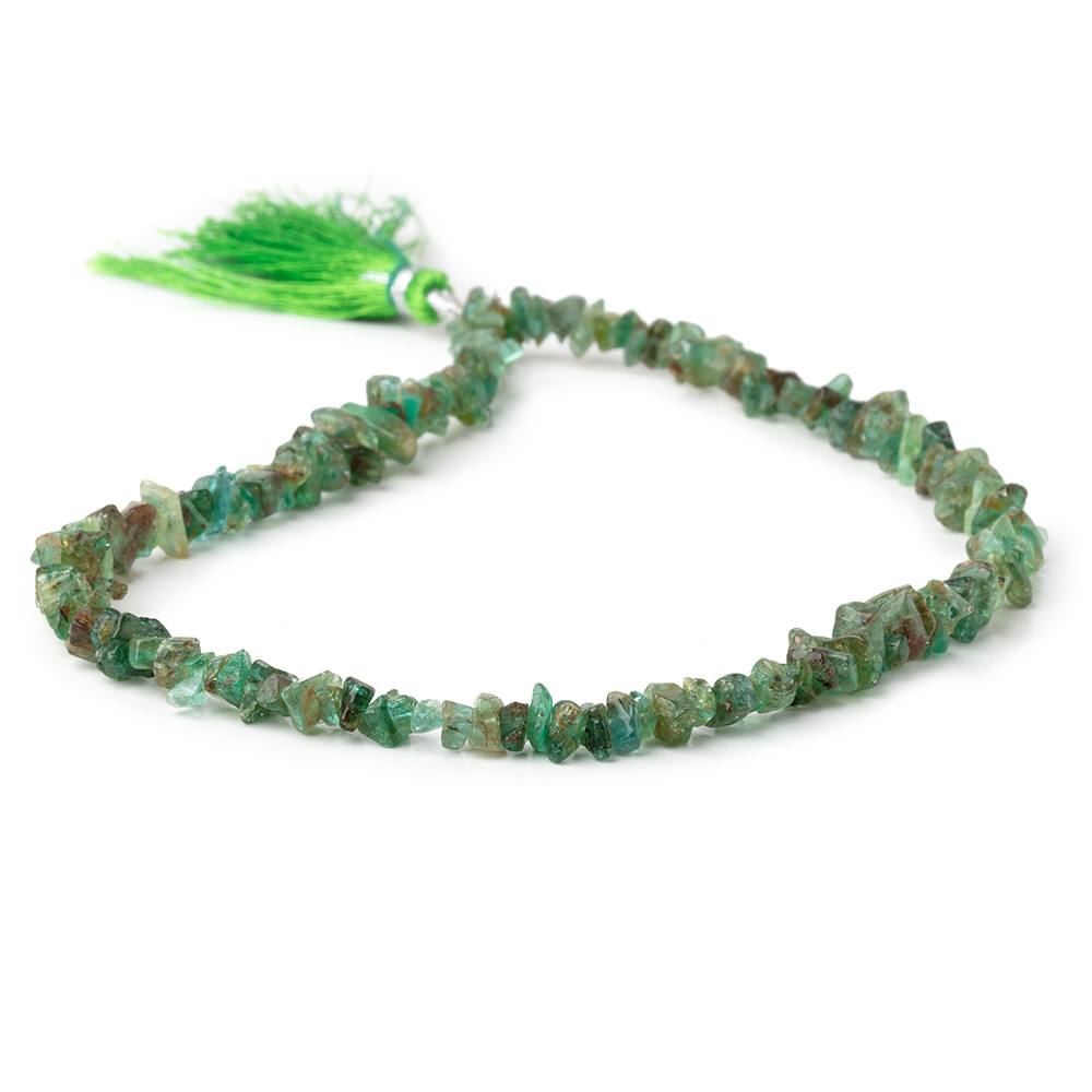 3-7mm Colombian Emerald Chips 13 inch 145 Beads