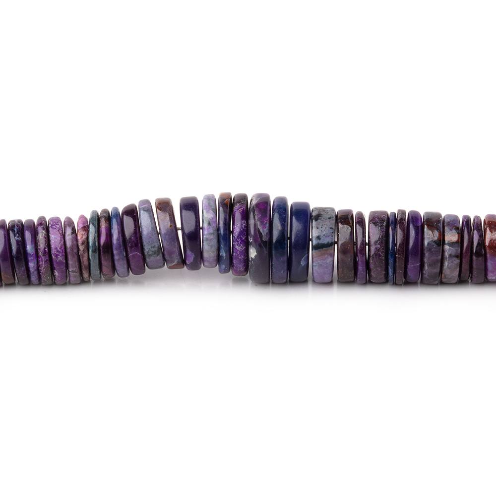 3-8.5mm Sugilite Plain Heishi Beads 18 inch 400 pieces AAA