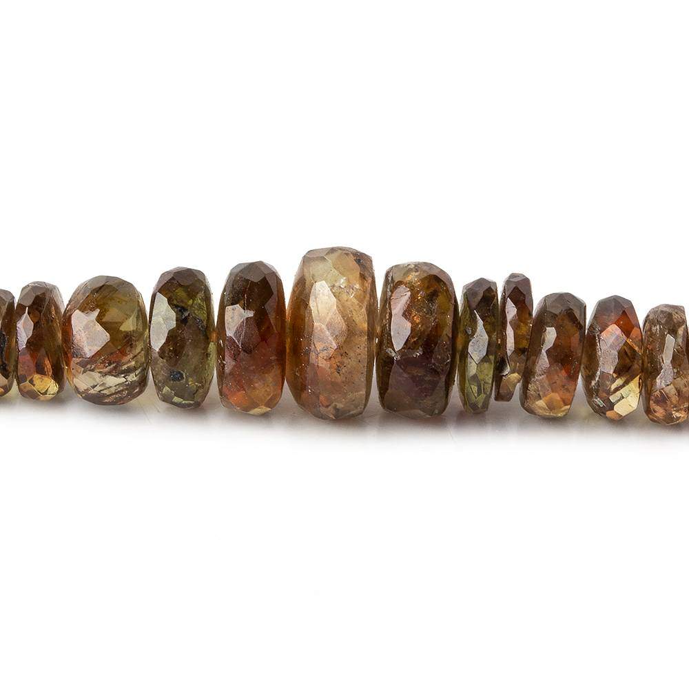 3-8mm Andalusite faceted rondelle Beads 16 inch 170 pieces