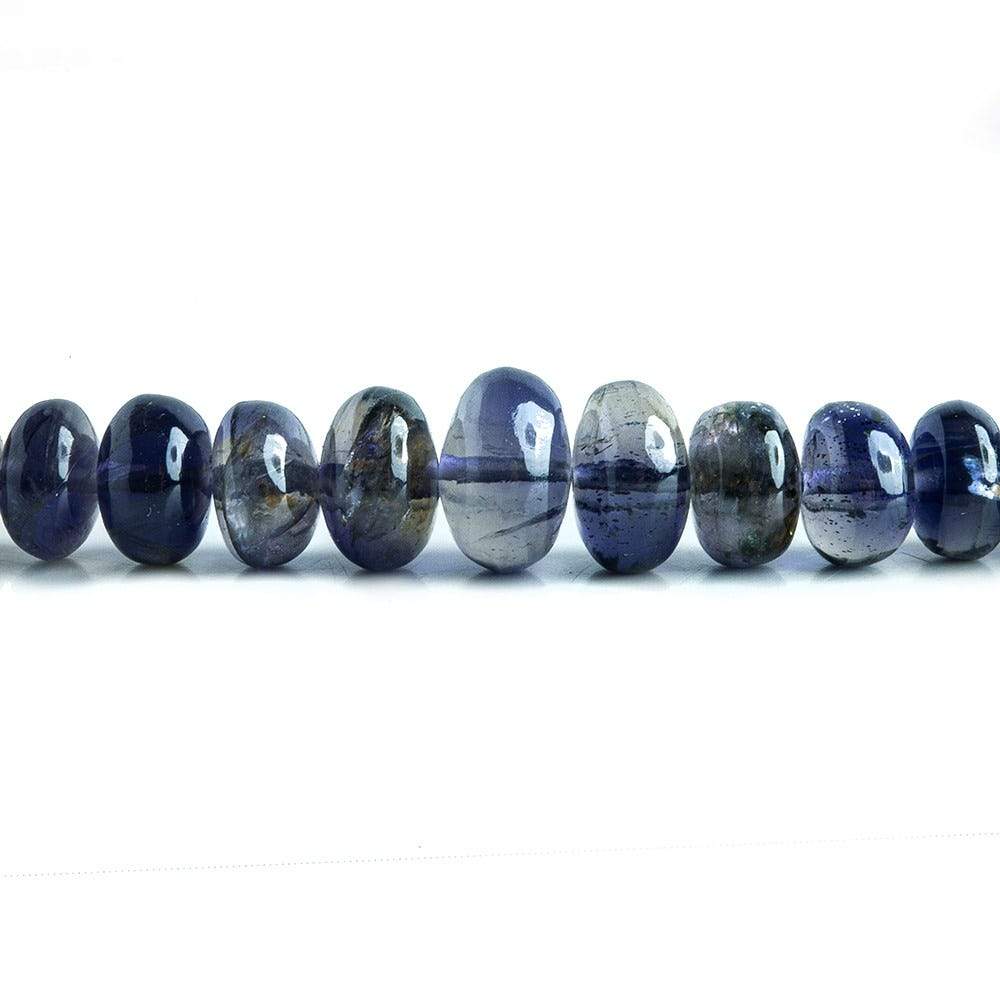 3-8mm Iolite Plain Rondelle Beads 16 inch 150 pieces