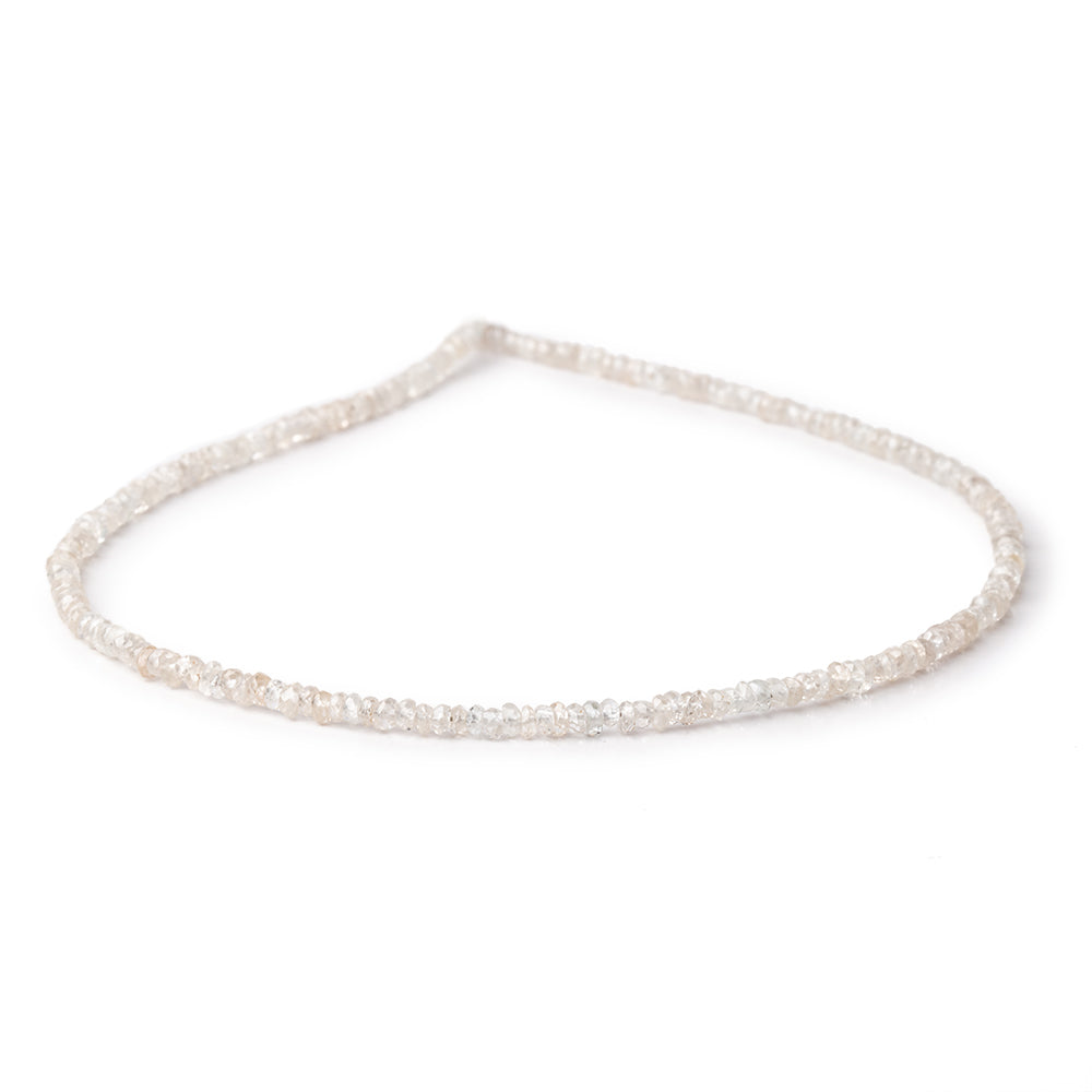 3mm Champagne Zircon Faceted Rondelle Beads 13 inches 210 beads