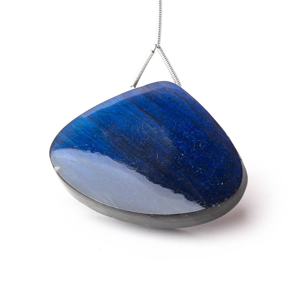 31x42x7mm Labradorite Plain Rounded Triangle Pendant 1 AAA Focal