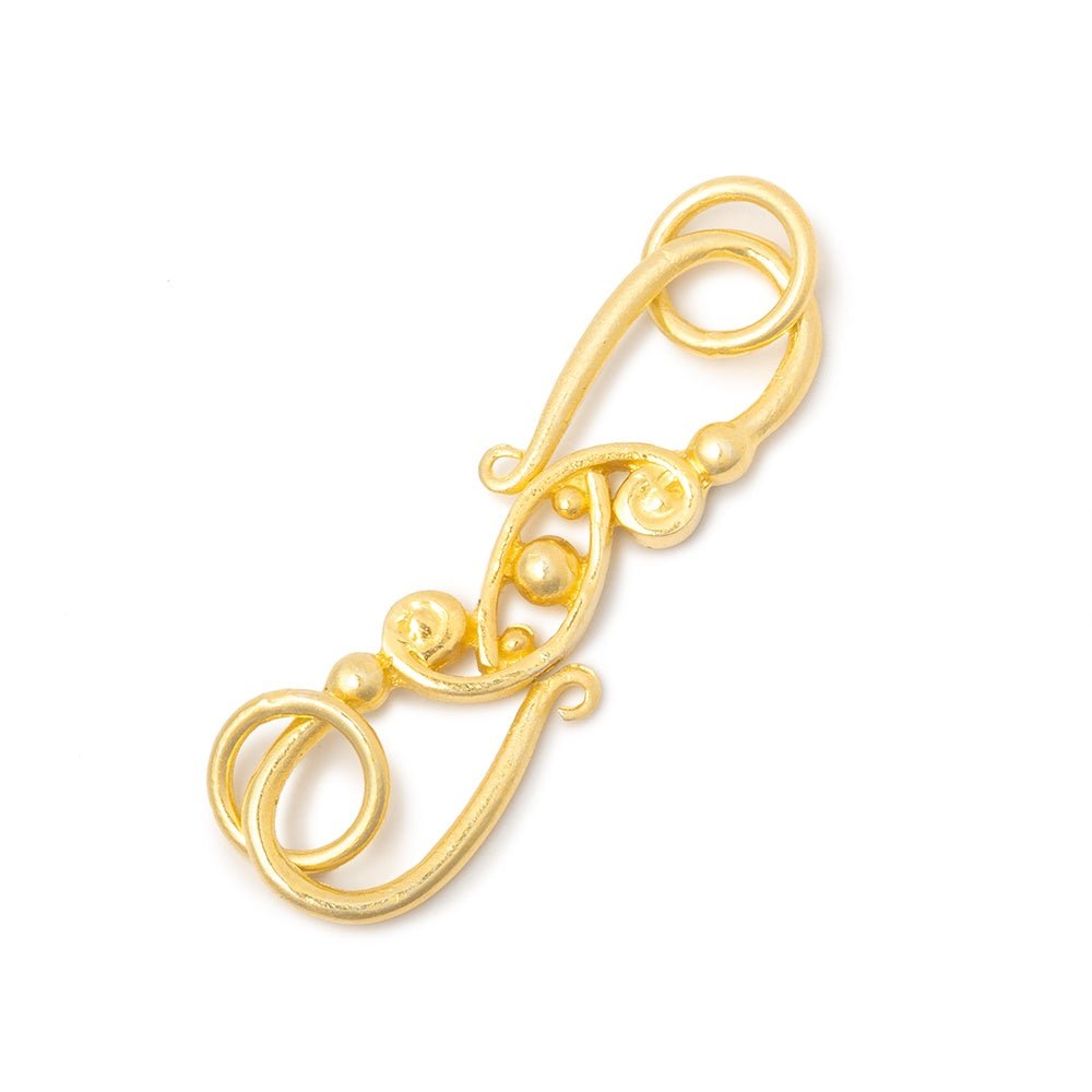 31x8mm Vermeil Paisley S Hook 1 piece
