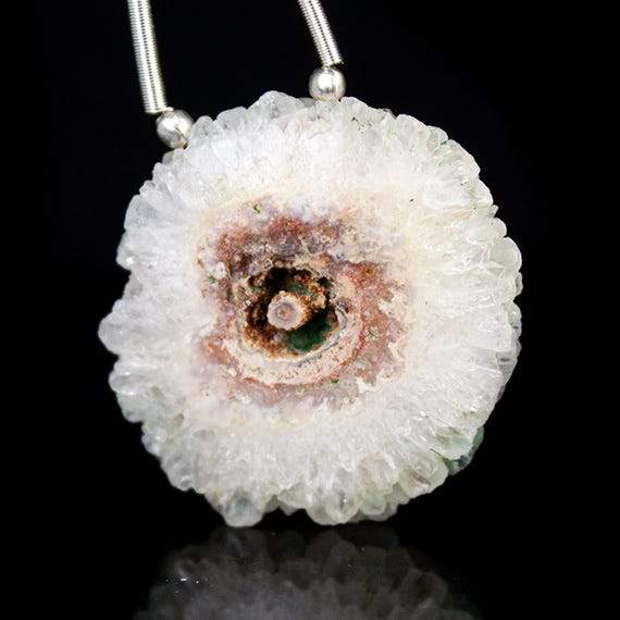 32x32mm Solar Quartz Plain Slice Bead 1 piece