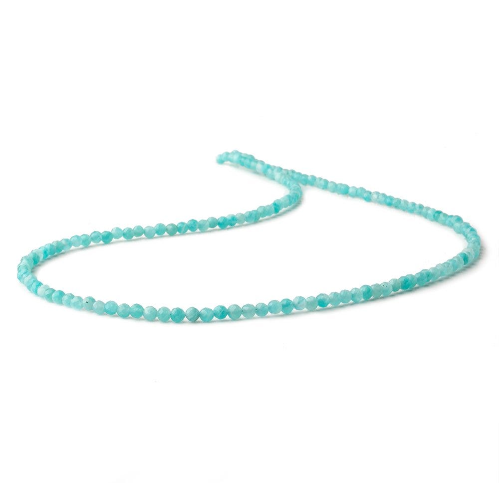 3mm Amazonite micro faceted round beads 16 inch 150 pieces
