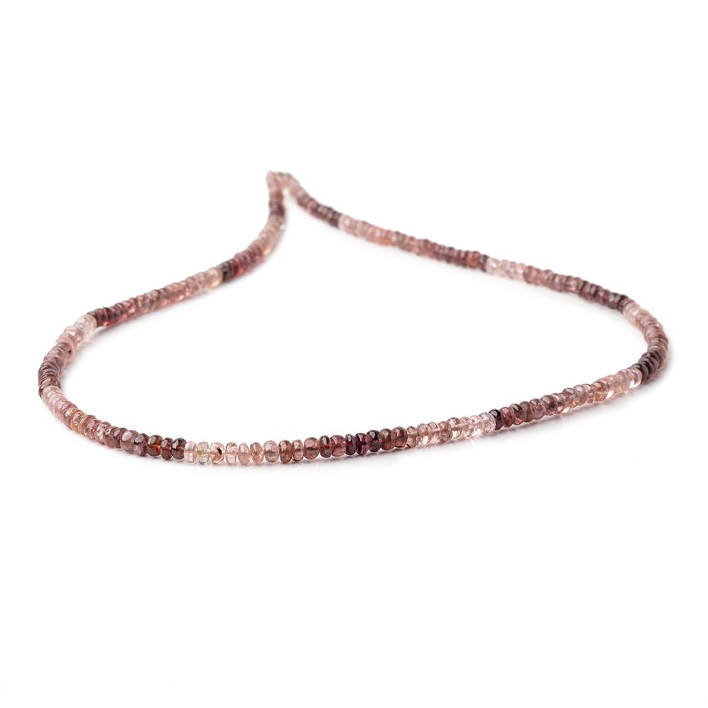 3.5-4mm Multi Color Spinel Plain Rondelle Beads 16 inch 180 pieces