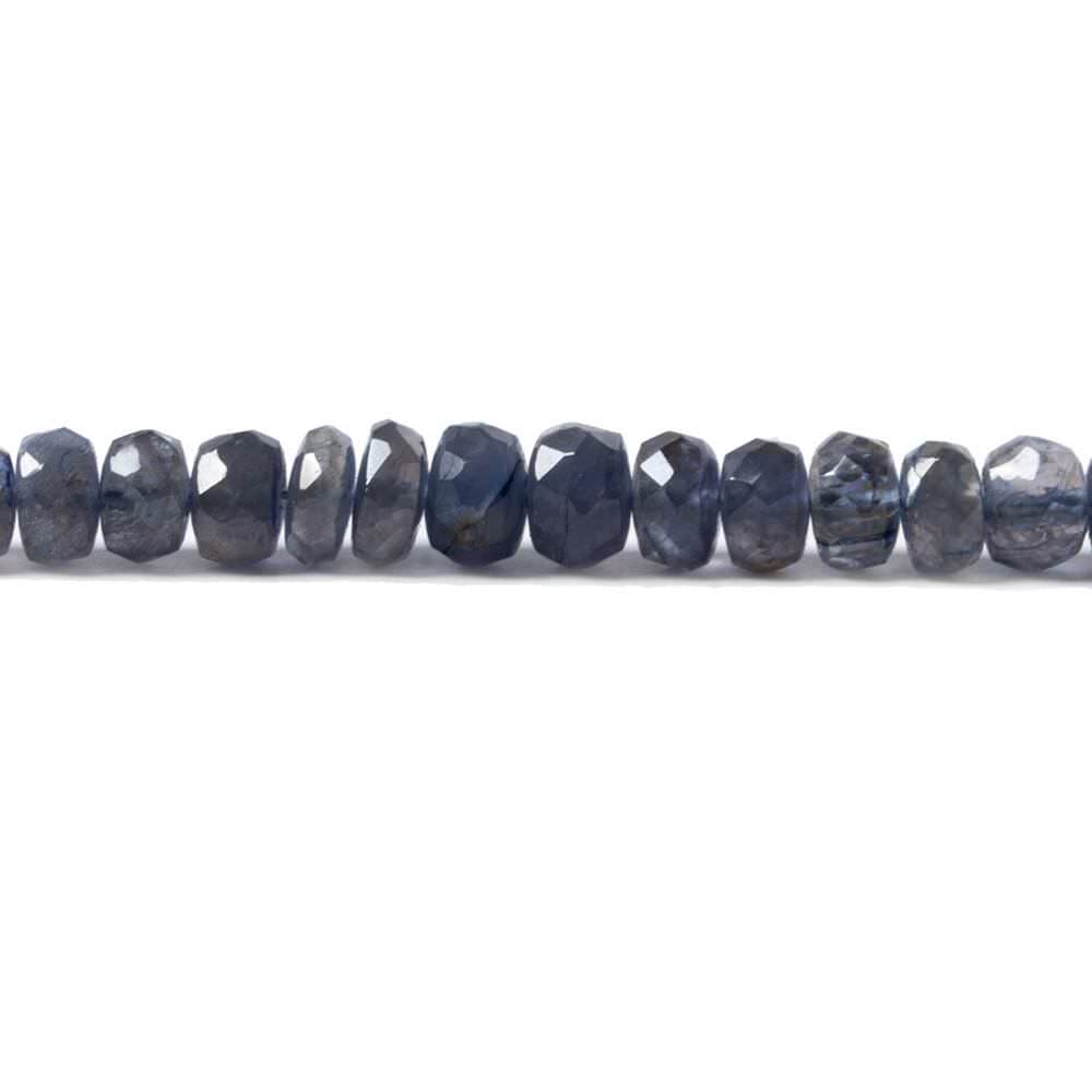 3.5-5.5mm Iolite faceted rondelle beads 13 inches 155 pieces