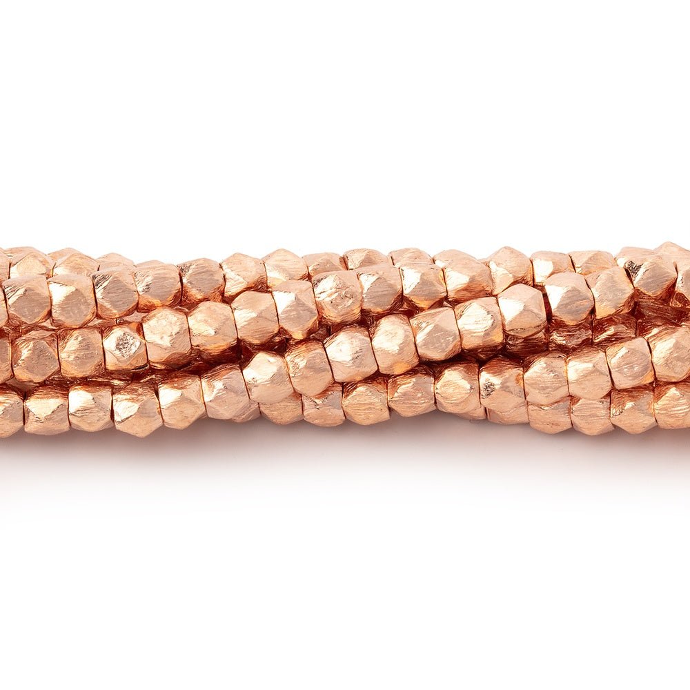 3.5mm Brushed Hand Cut Nugget Beads