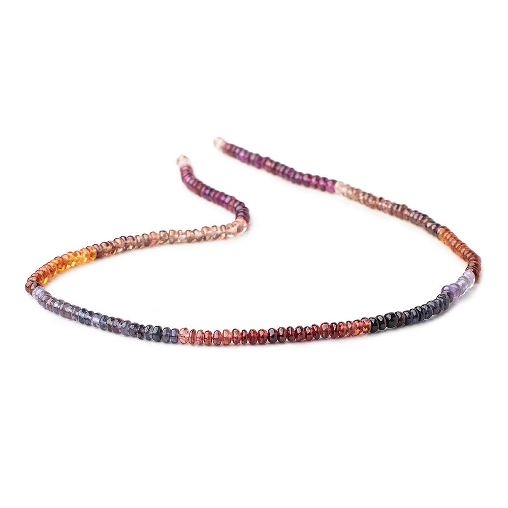 3.5mm Multi Gemstone Plain Rondelle Beads 13.5 inch 150 pieces