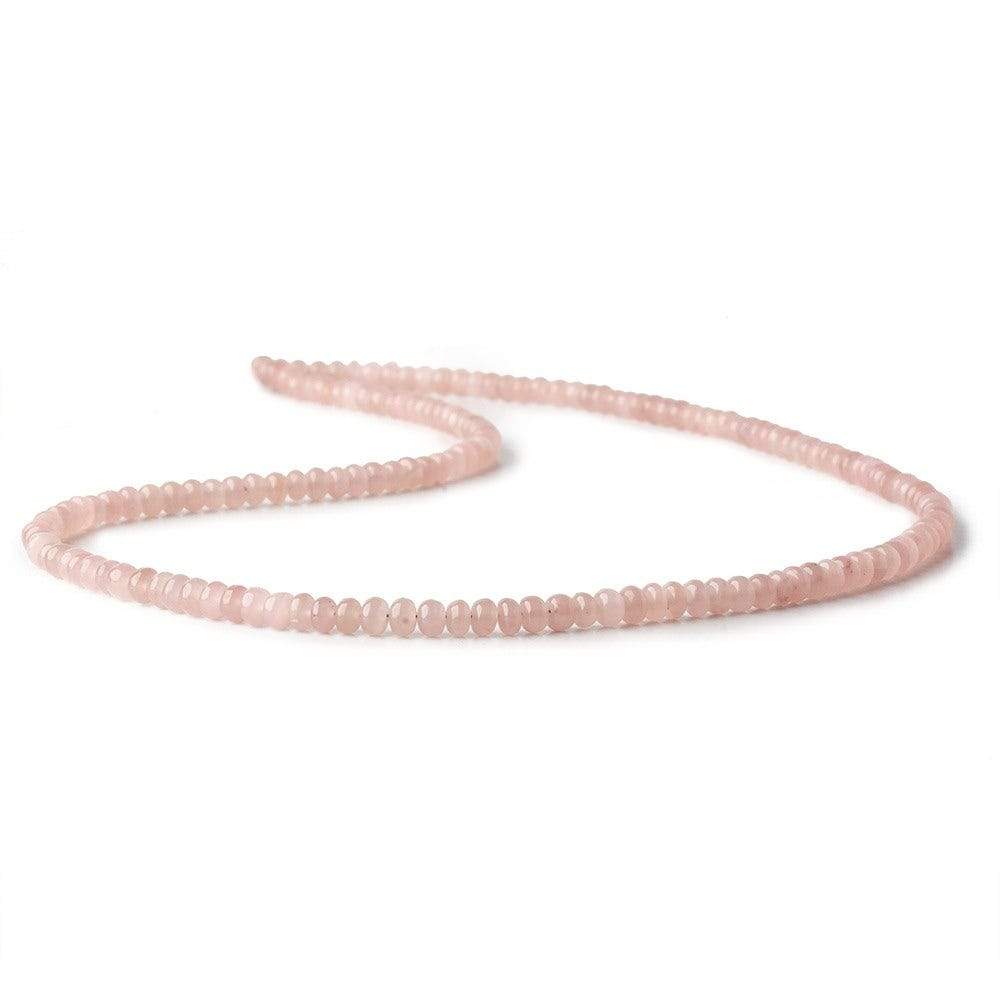 3.5mm Strawberry Quartz plain rondelle beads 18 inch 158 pieces