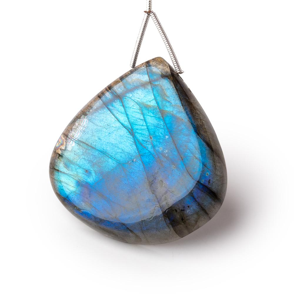 39mm Labradorite Plain Heart Pendant 1 AAA Focal