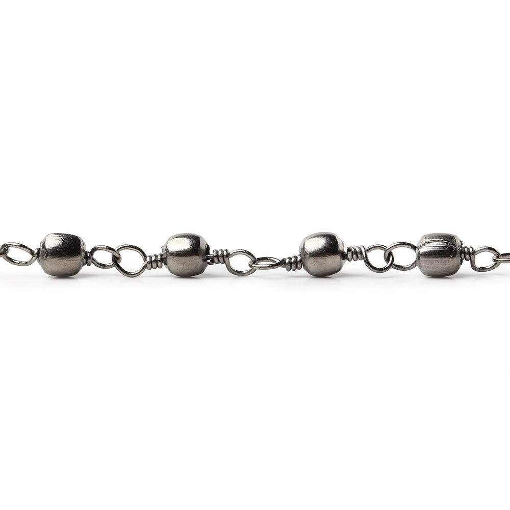 3mm Black Gold plated Round Black Gold plated Hand Wrapped Chain