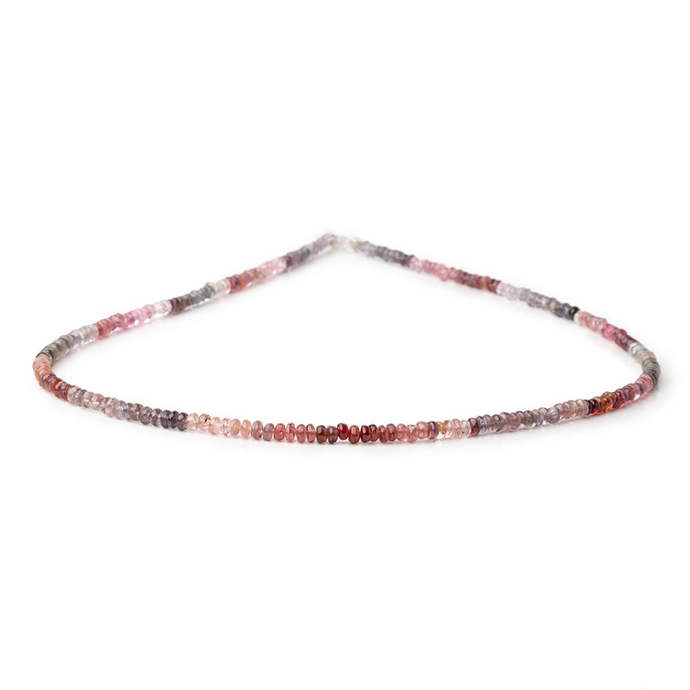 3mm Multi Color Spinel Plain Rondelle Beads 16 inch 230 pieces
