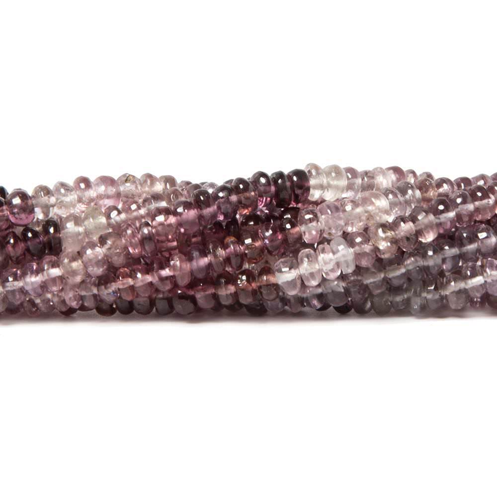 3mm Shaded Purple Spinel Plain Rondelle Beads 16 inch 130 pieces