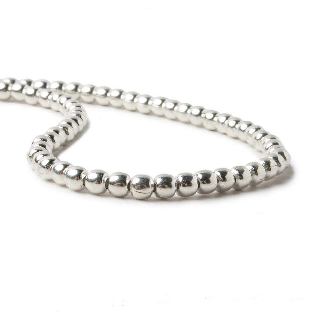 3mm Sterling Silver Plain Round 8 inch 68 beads