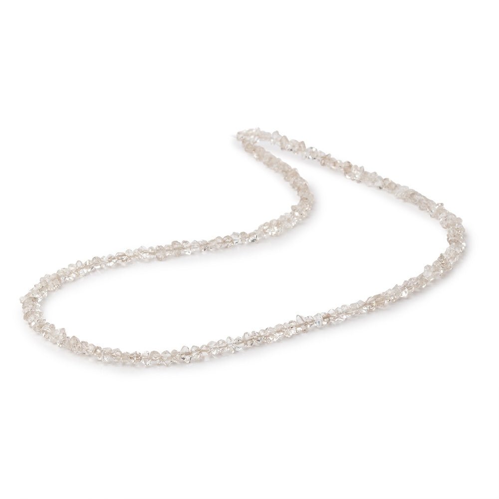 3x2-4x3mm Double Terminated Champagne Quartz 16 inch 150 beads