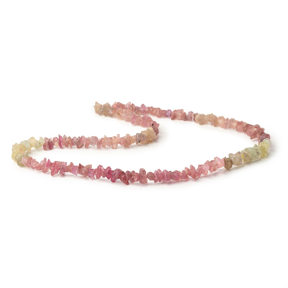 3x2-7x4mm Multi Color Sapphire Raw Crystal Beads 16 inch 172 pieces