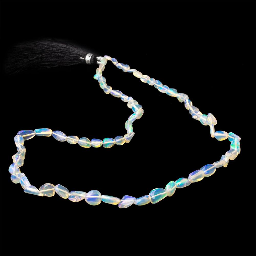 3x3-10x5mm Ethiopian Opal Plain Nuggets 17 inch 70 Beads AA