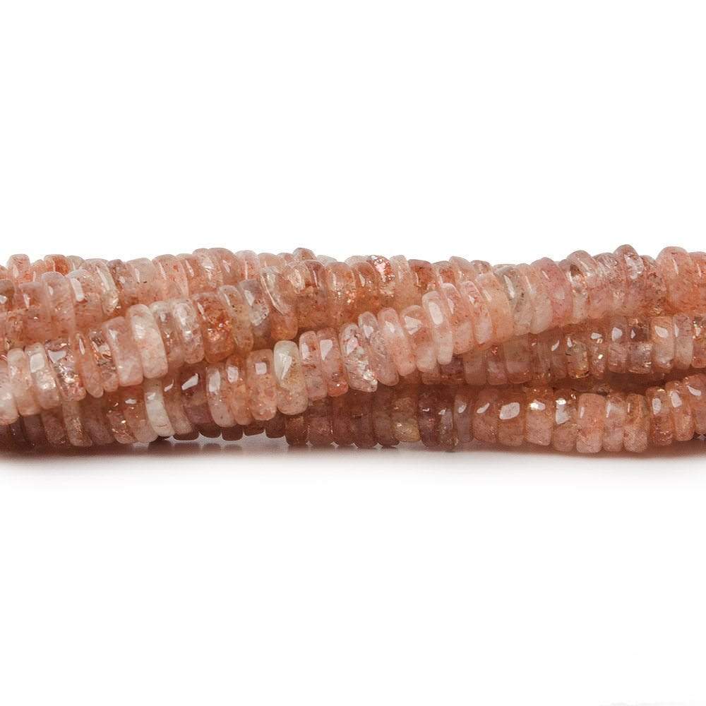 4-4.5mm Sunstone Heshi Beads 14 inch 260 pieces