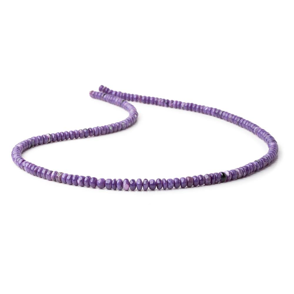 4-6mm Charoite Plain Rondelle Beads 17.75 inch 172 pieces AAA