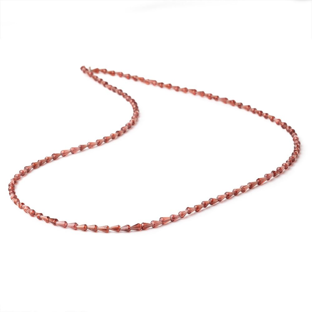 4-5mm Garnet Straight Drill Tear Drop Beads 18 inch 110 pieces