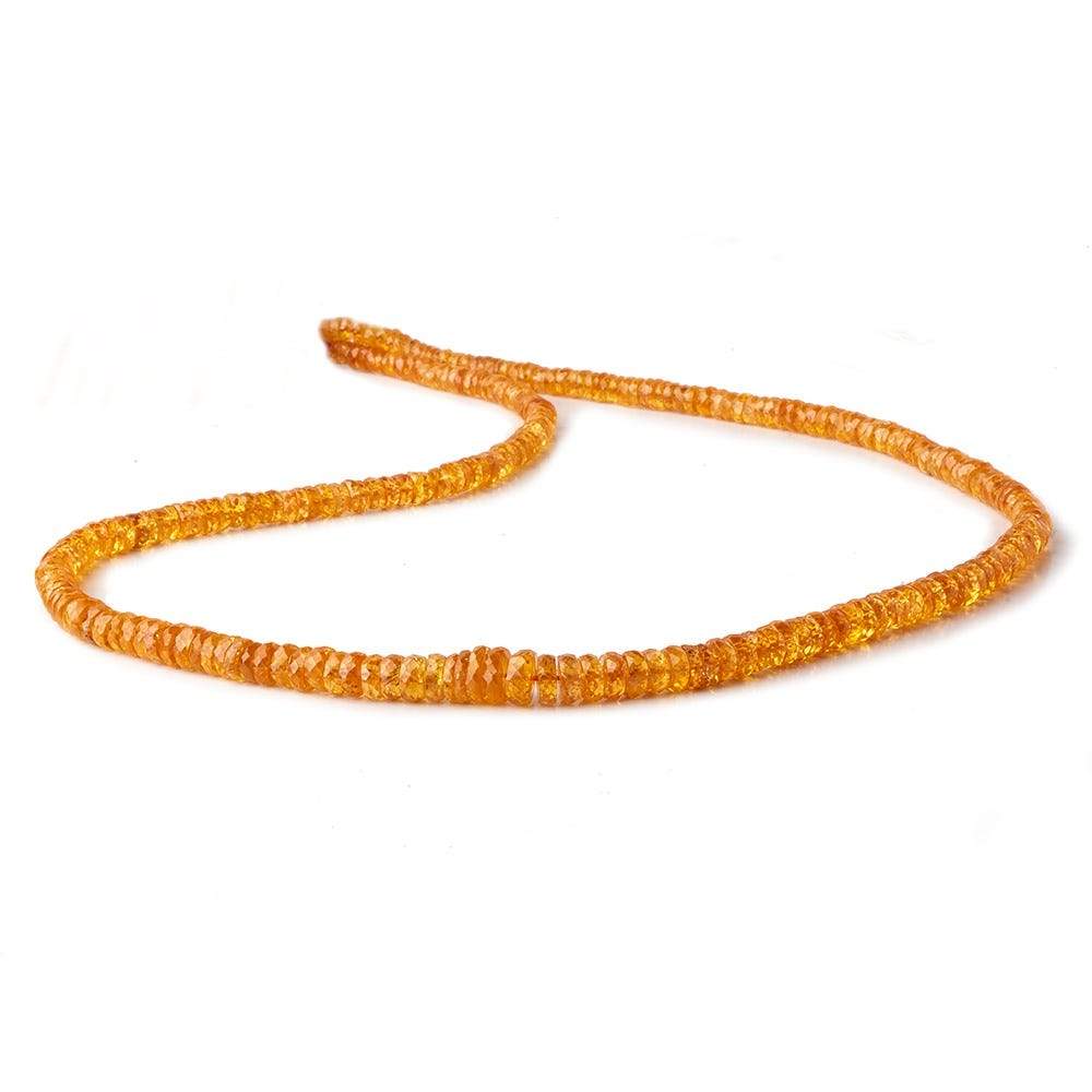 4-6mm Mandarin Garnet faceted heishi beads 18 inch 250 pieces A
