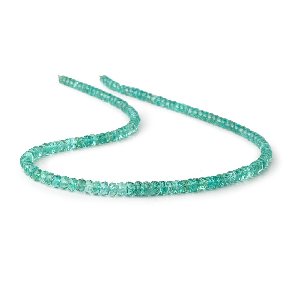 4-6mm Pool Blue Apatite Faceted Rondelle Beads 16 inch 139 pieces AA