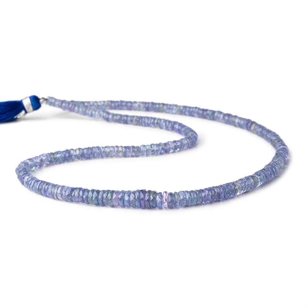 4-6mm Tanzanite Faceted Heshi Beads 16 inch 255 pieces AA