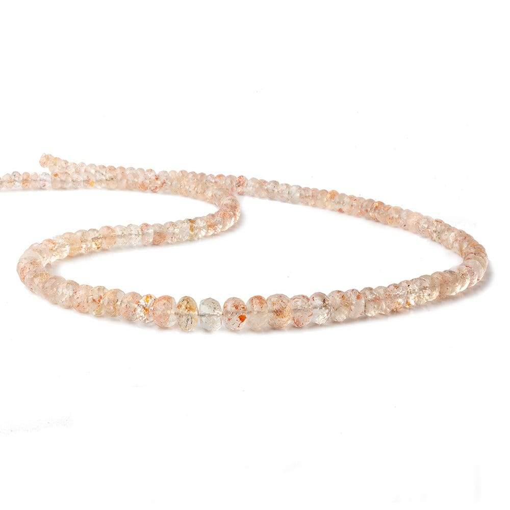 4-7.5mm Oregon Sunstone faceted rondelle beads 18 inch 133 pieces AA
