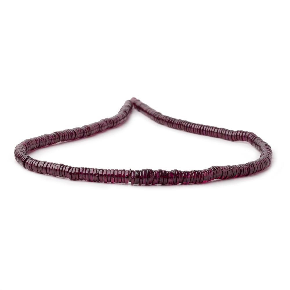 4-7.5mm Rhodolite Garnet Plain Heishi Beads 16.5 inch 380 pieces AA