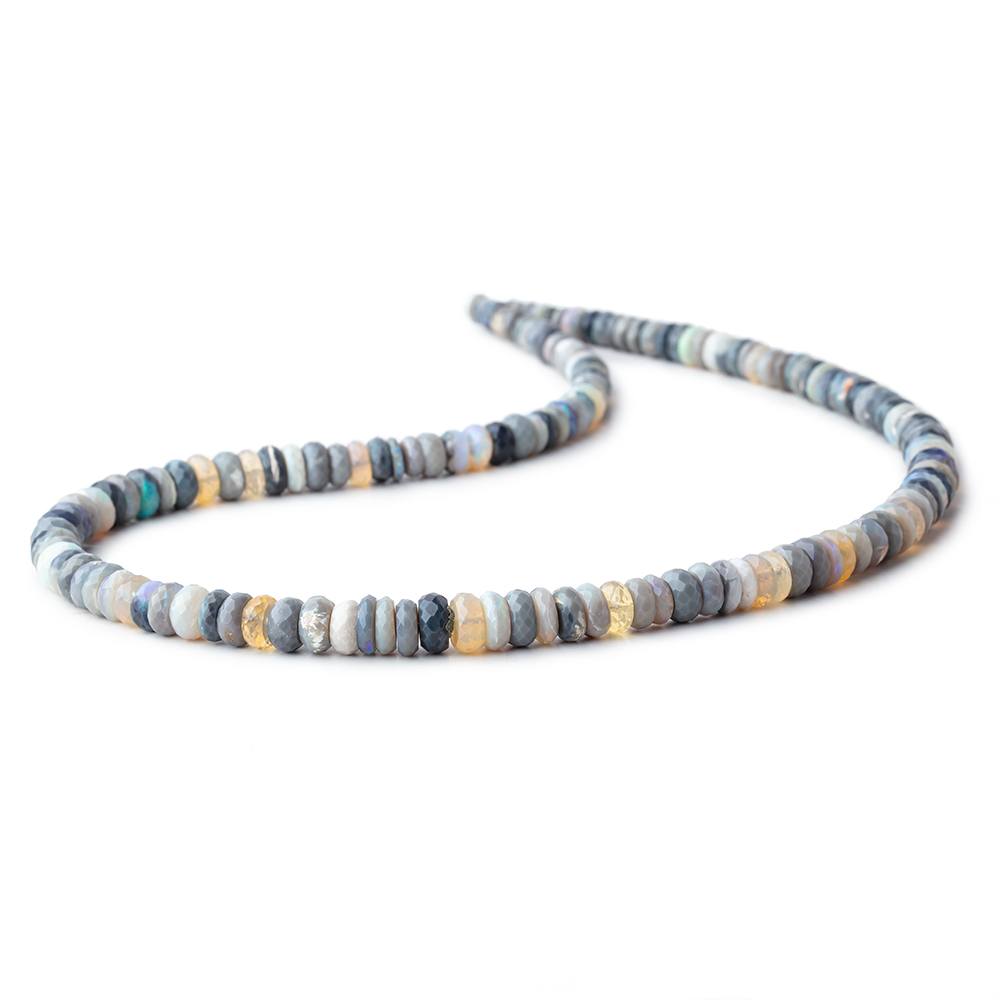 4-7mm Australian Opal Faceted Rondelle Beads 16 inch 150 pieces