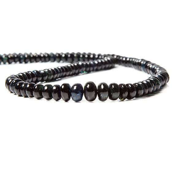 4-7mm Indicolite Tourmaline Plain Rondelle Beads 180 pcs