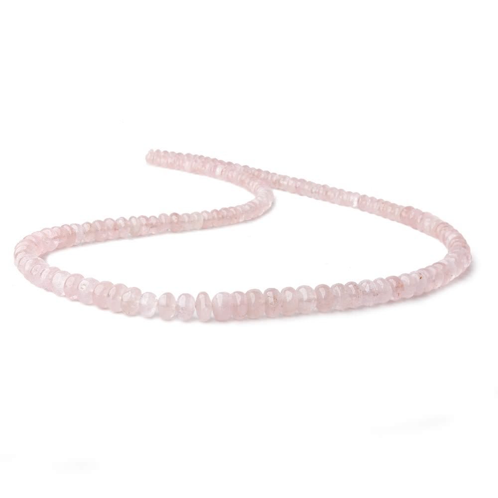 4-7mm Morganite plain rondelle beads 18 inch 138 pieces