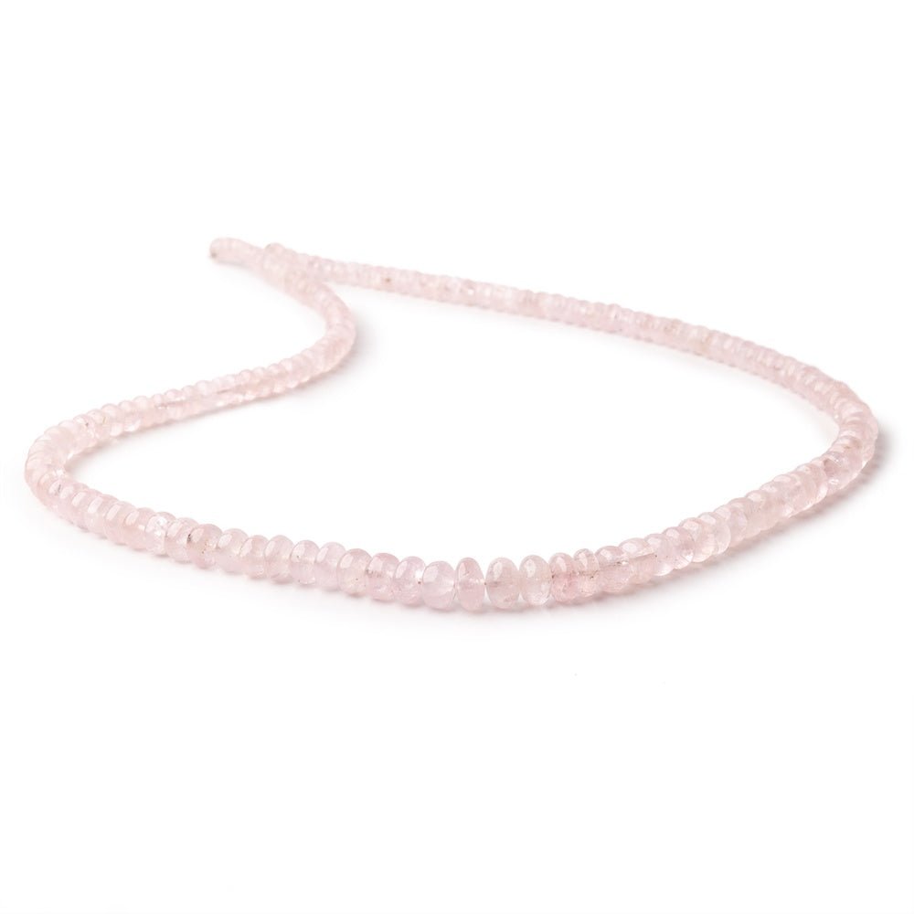 4-7mm Morganite Plain Rondelle Beads 18 inch 148 pieces