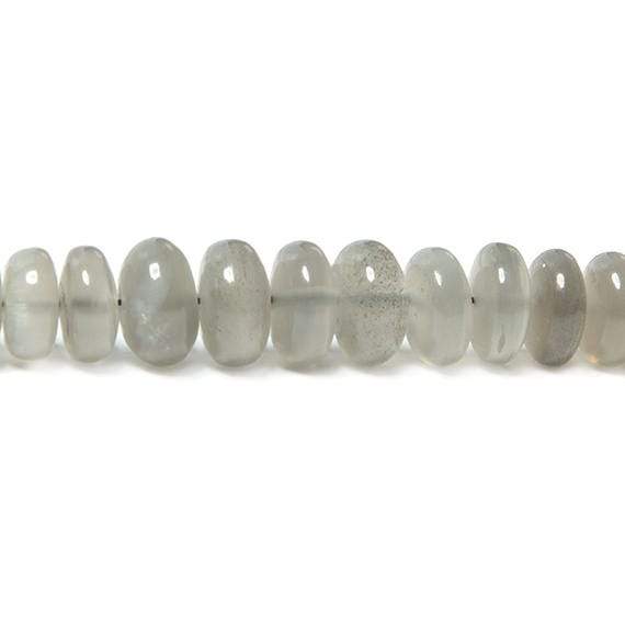 4-7mm Platinum Moonstone Plain Rondelle Beads 18 inch 150 pcs
