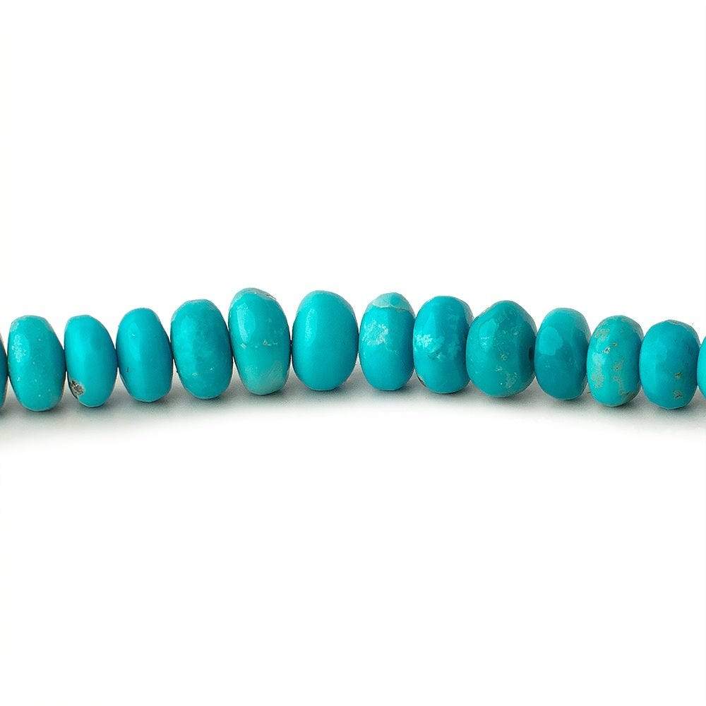 4-7mm Turquoise Plain Rondelle Beads 18 inch 157 pieces