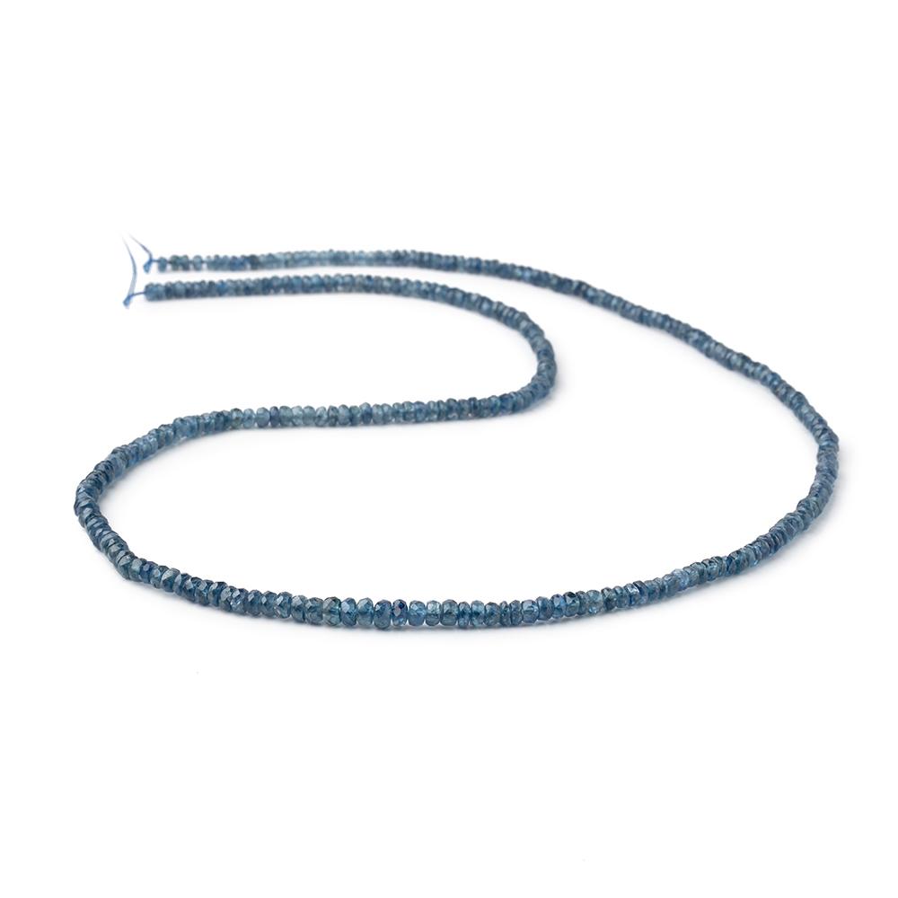 3-4mm Blue Sapphire Faceted Rondelle Beads 18 inch 280 pieces