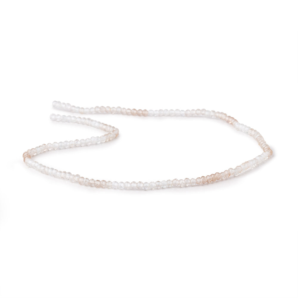 2.5mm Shaded Topaz Micro Faceted Rondelle Beads 13 inch 154 pieces AA