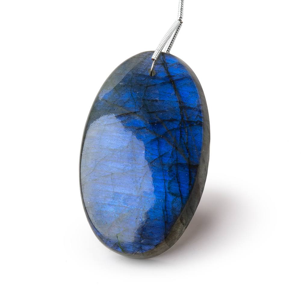42x26.5x8mm Labradorite Plain Oval Pendant 1 AAA Focal