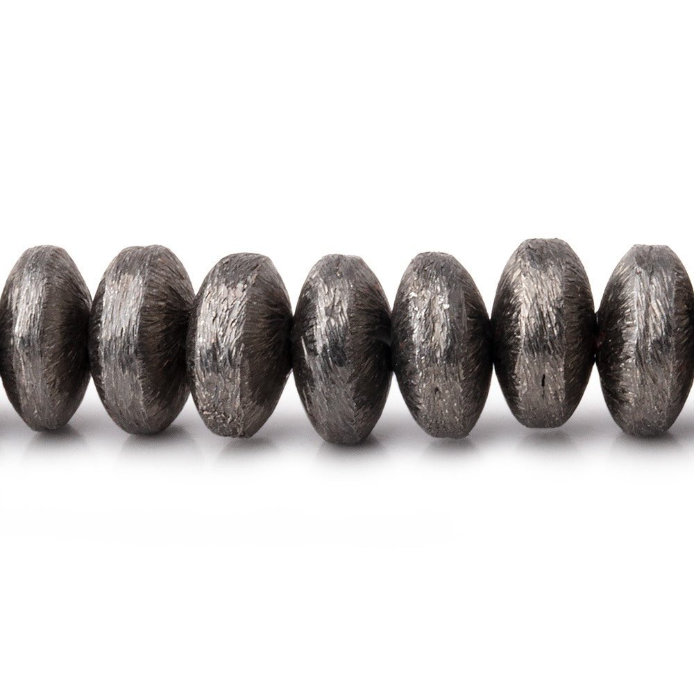 8mm Brushed Puffy Disc Beads