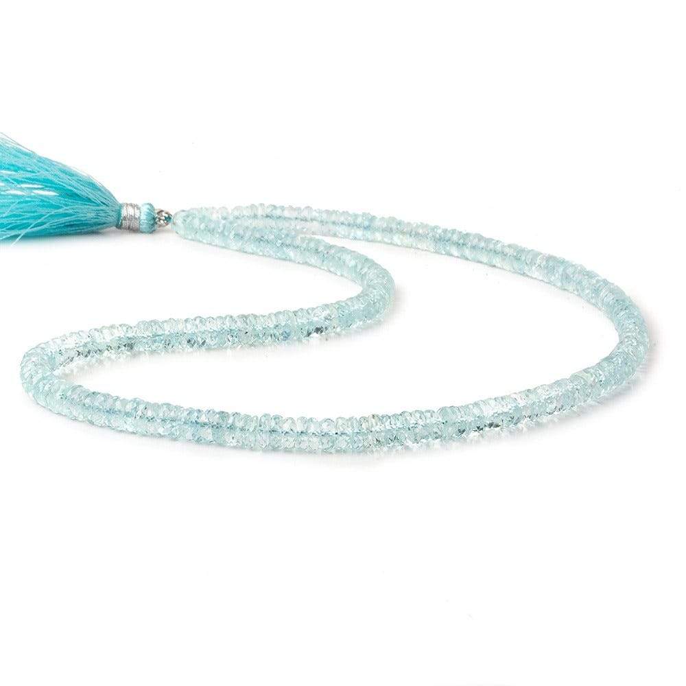 5.5-6mm Aquamarine Heishi Beads 15 inch 225 beads AAA