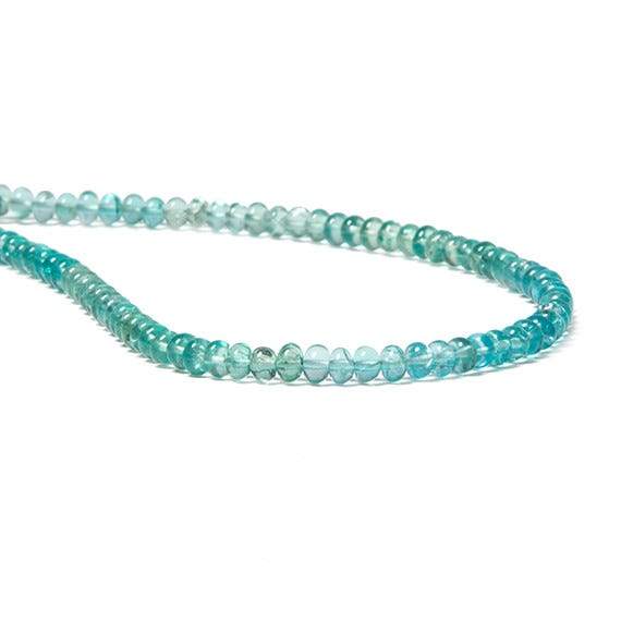 4.5-5mm Poolwater Blue Apatite plain rondelle beads 13 inch 103 pieces