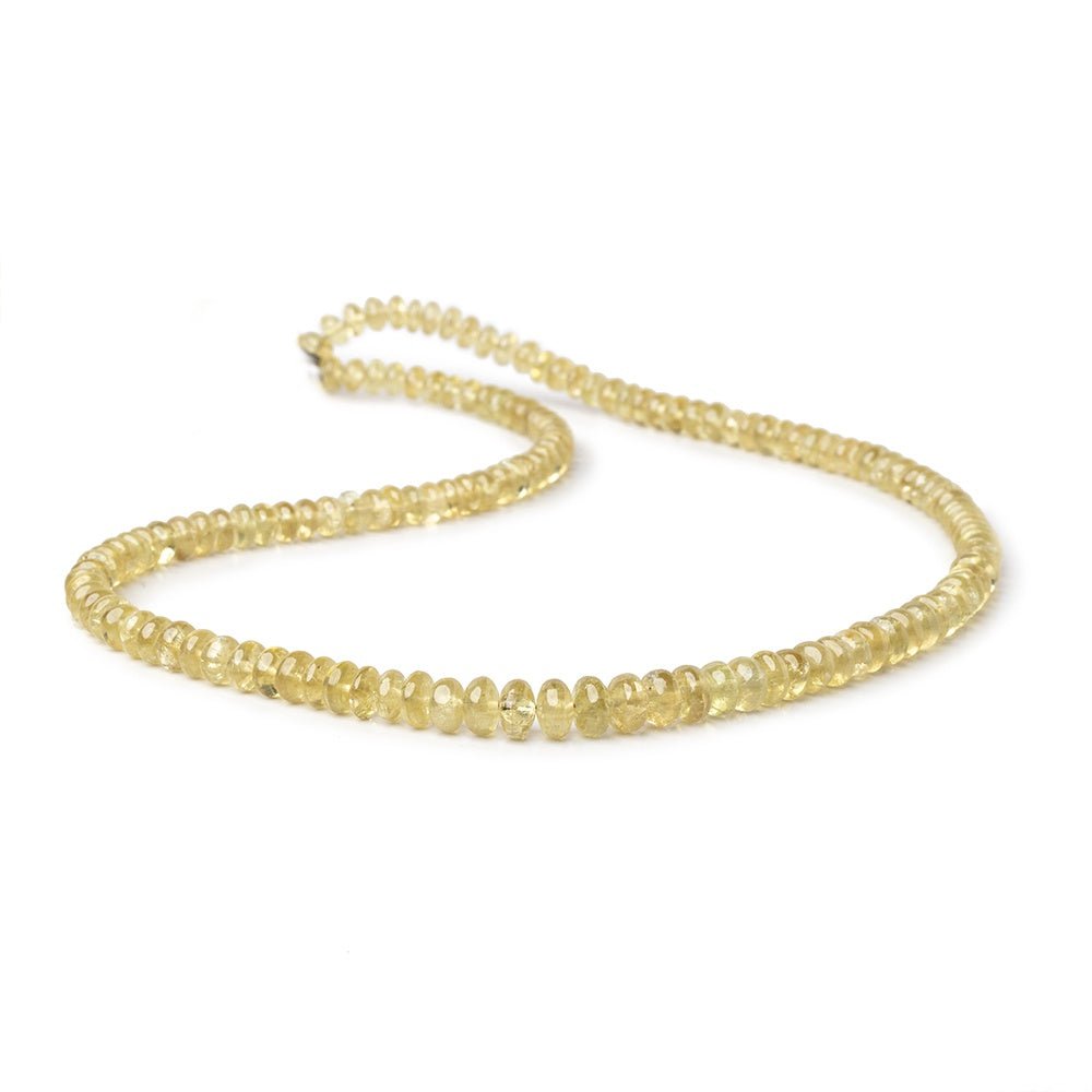 4.5-6.5mm Grossular Garnet Plain Rondelle Beads 16 inch 136 pieces AA