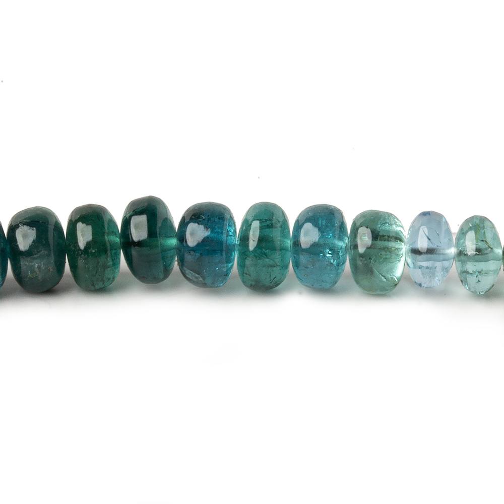 4.5-6mm Indicolite Tourmaline plain rondelle beads 18 inch 145 pieces AA