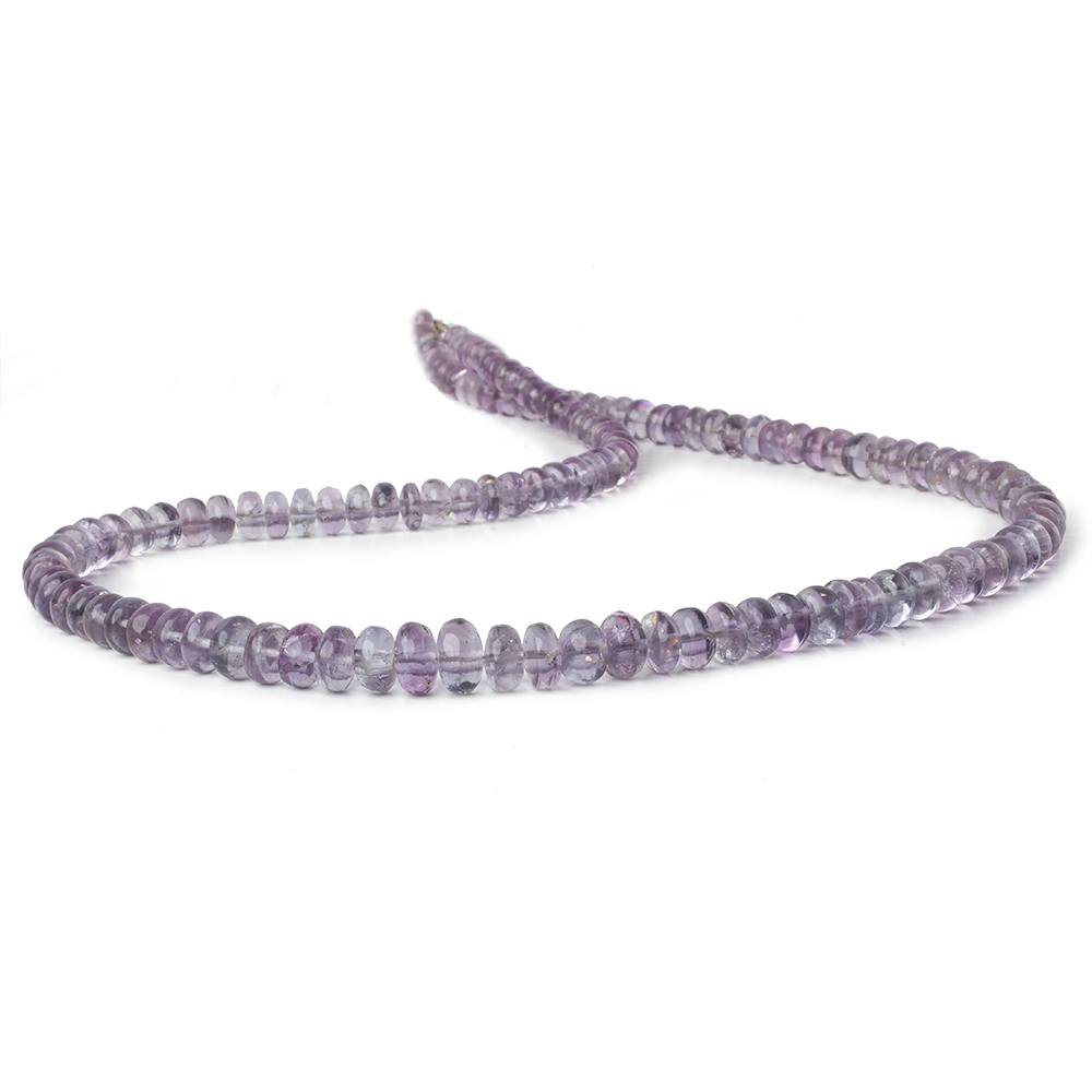 4.5-7.5mm Shaded Purple Fluorite plain rondelle beads 18 inch 130 pieces