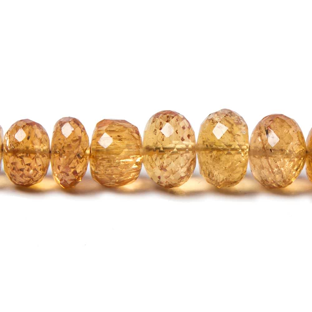 4.5-9mm Imperial Topaz faceted rondelle beads 18 inches 121 pieces A