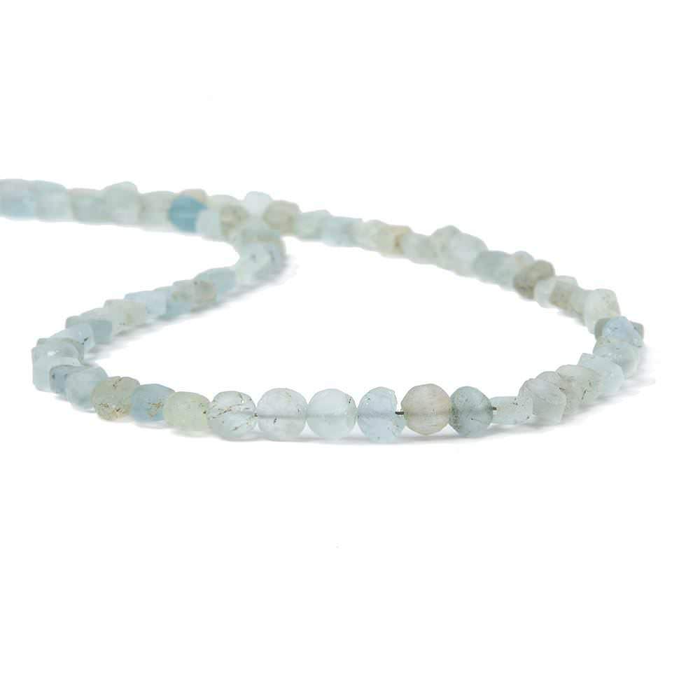 4.5mm Frosted Multi Beryl plain coin beads 12.5 inch 75 pieces