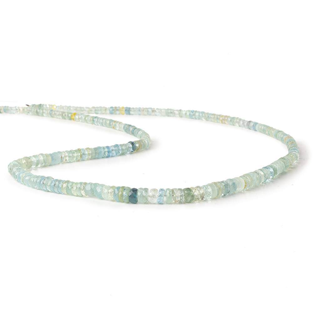 4.5mm Multi Color Beryl Faceted Hishi 15 inch 220 beads AAA
